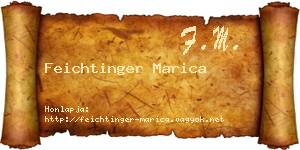 Feichtinger Marica névjegykártya